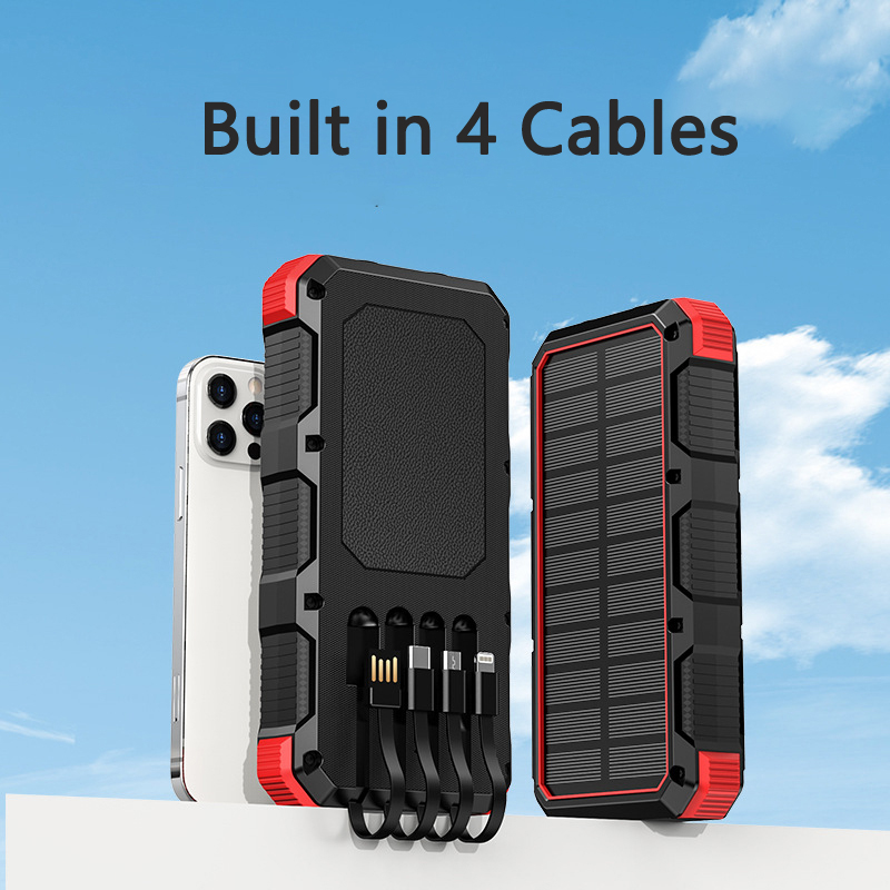 Solar Power Bank 36800mAh with - Solar Emergency Charger 评论和价格