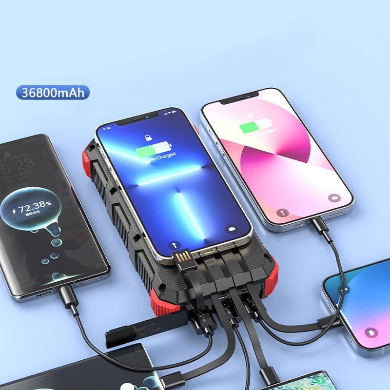 Solar Power Bank 36800mAh with - Solar Emergency Charger 评论和价格